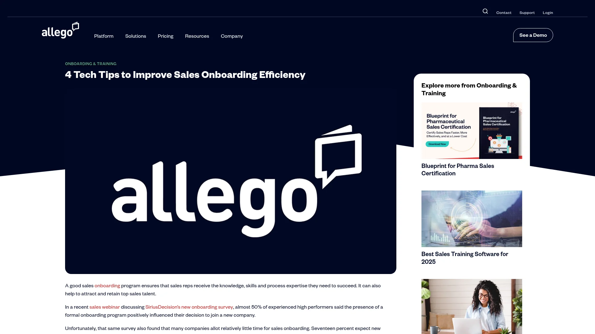 Sales Training & Onboarding