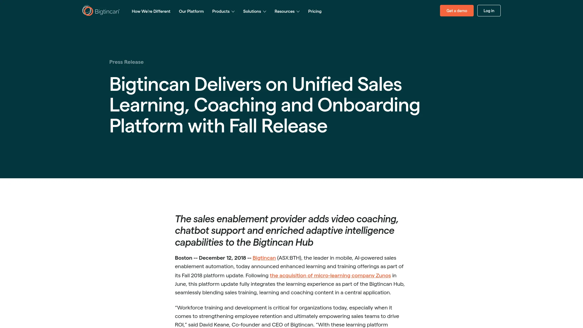 Press Releases & Corporate News