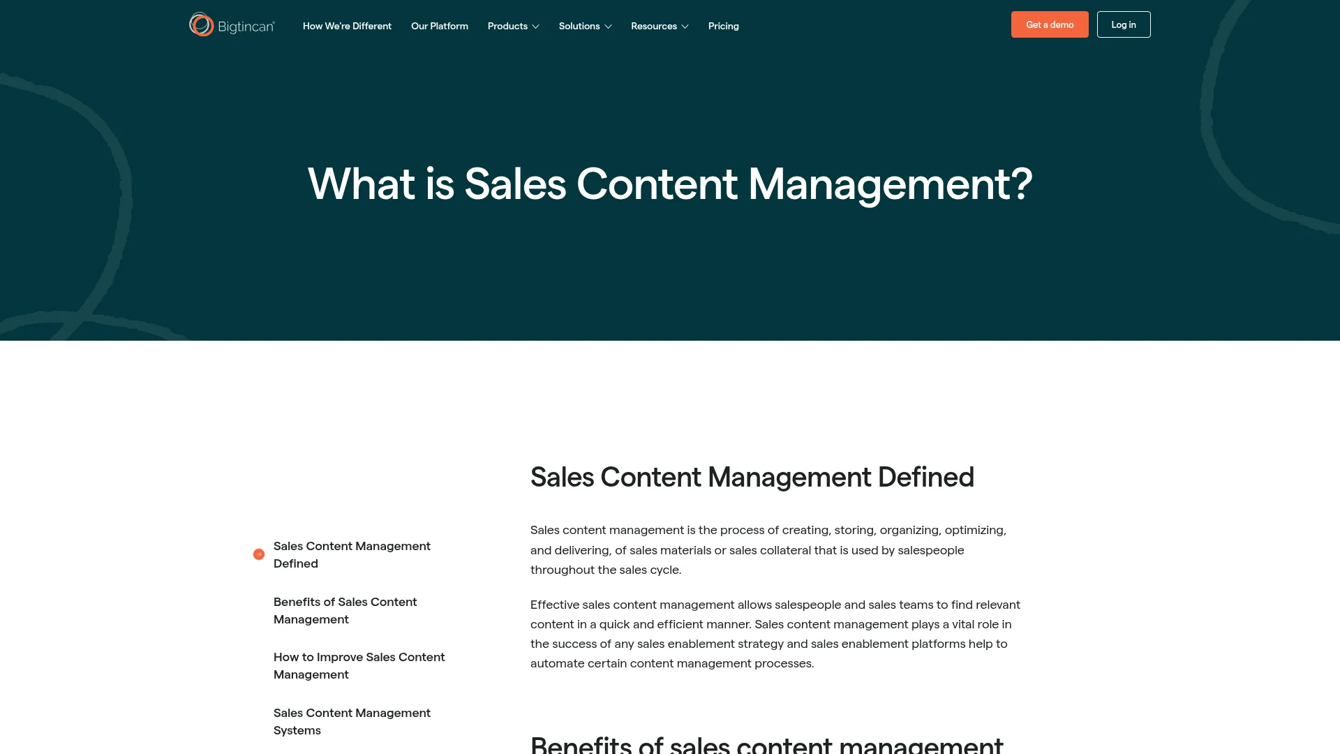 Sales Content, Engagement & Verticals