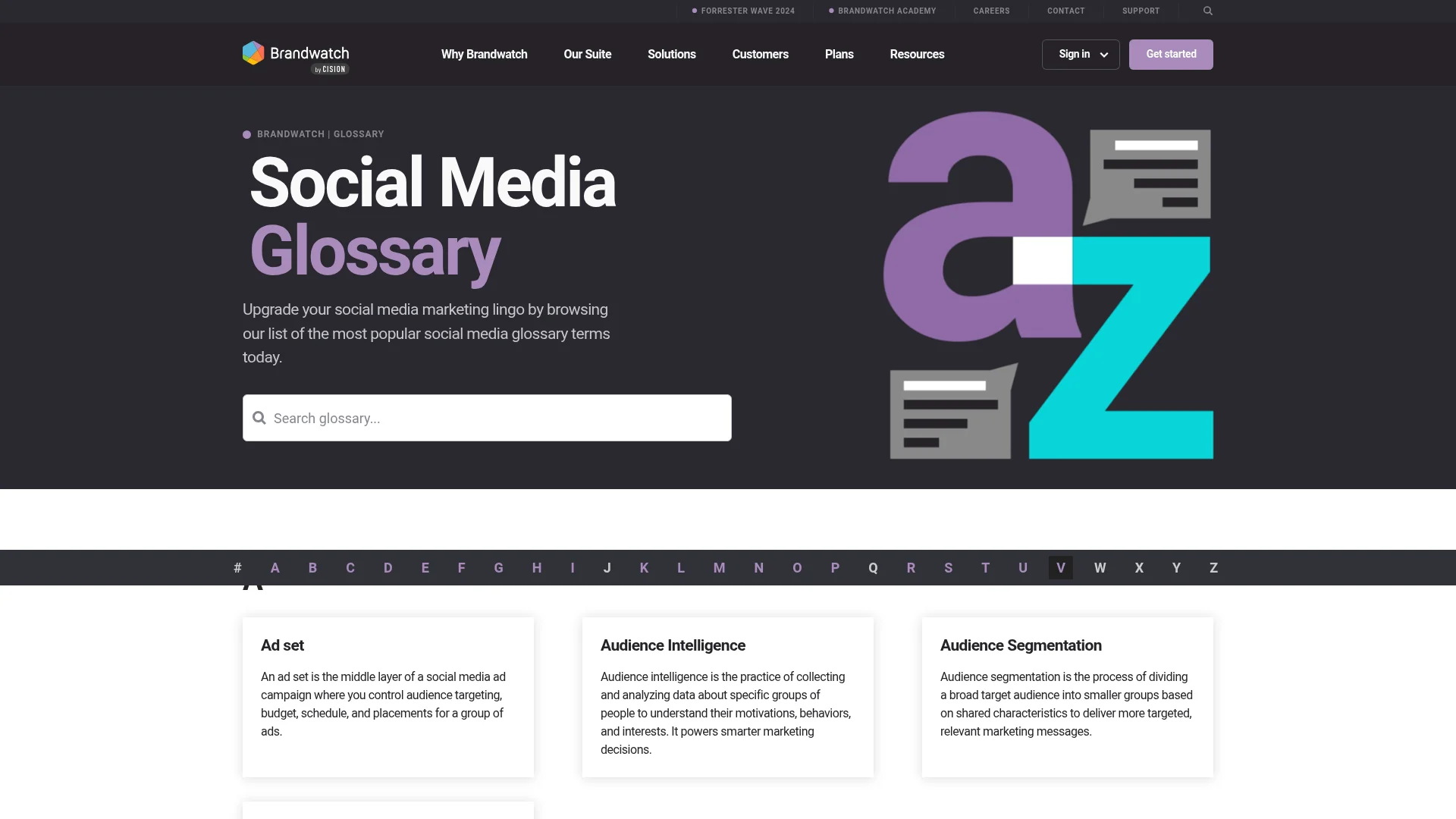 Glossary, Case Studies, Press & Company Surfaces