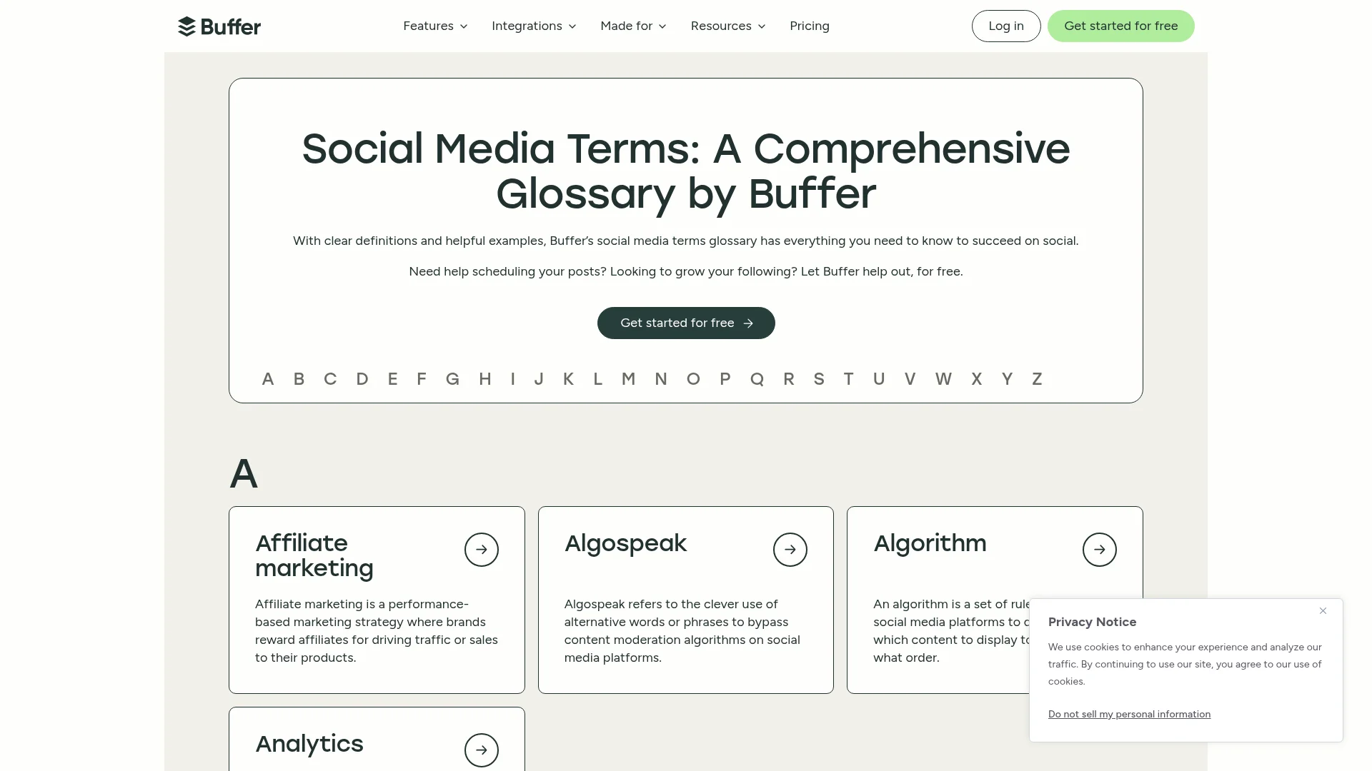 Social Media Glossary