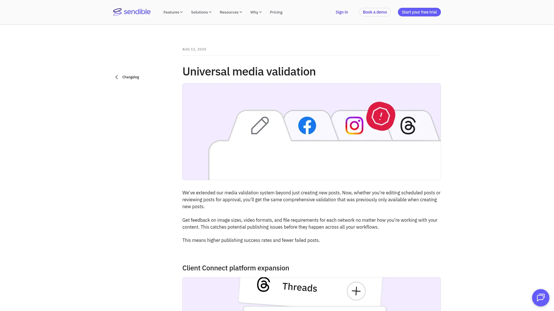 Sendible Product, Comparisons & Site Infrastructure
