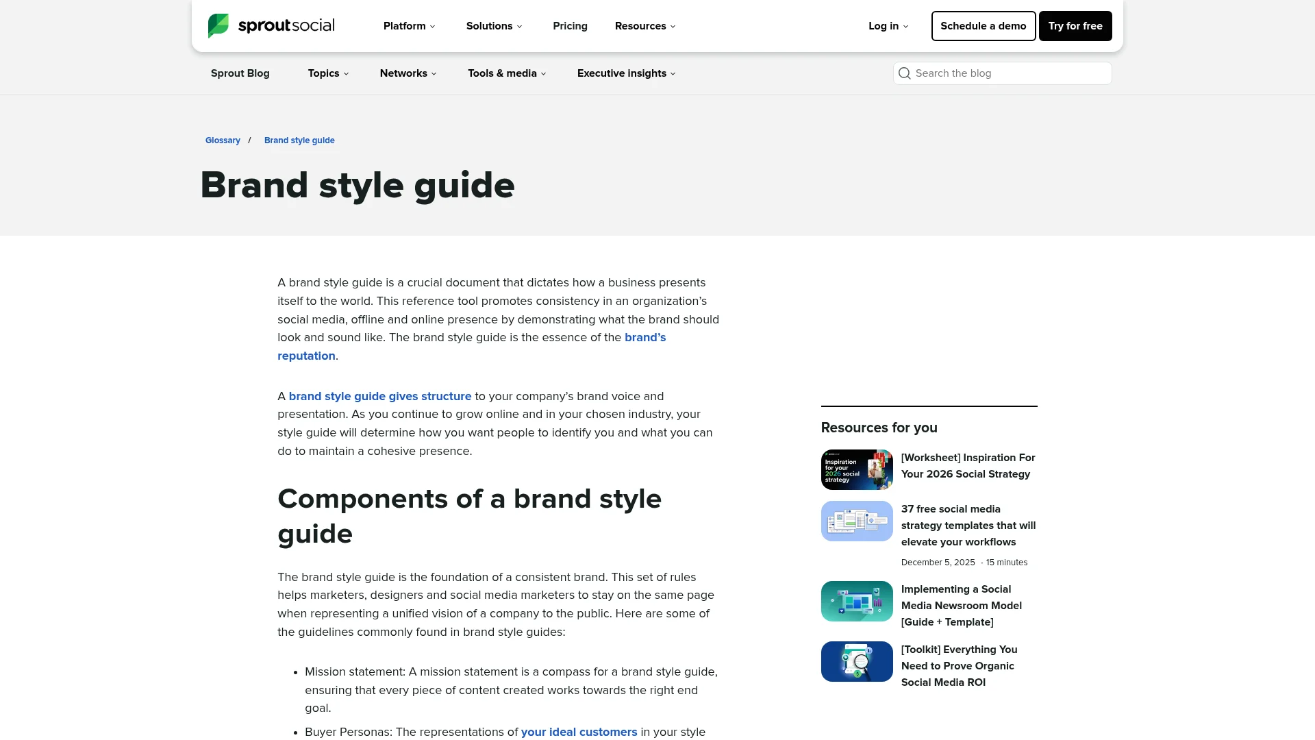 Social Media Glossary