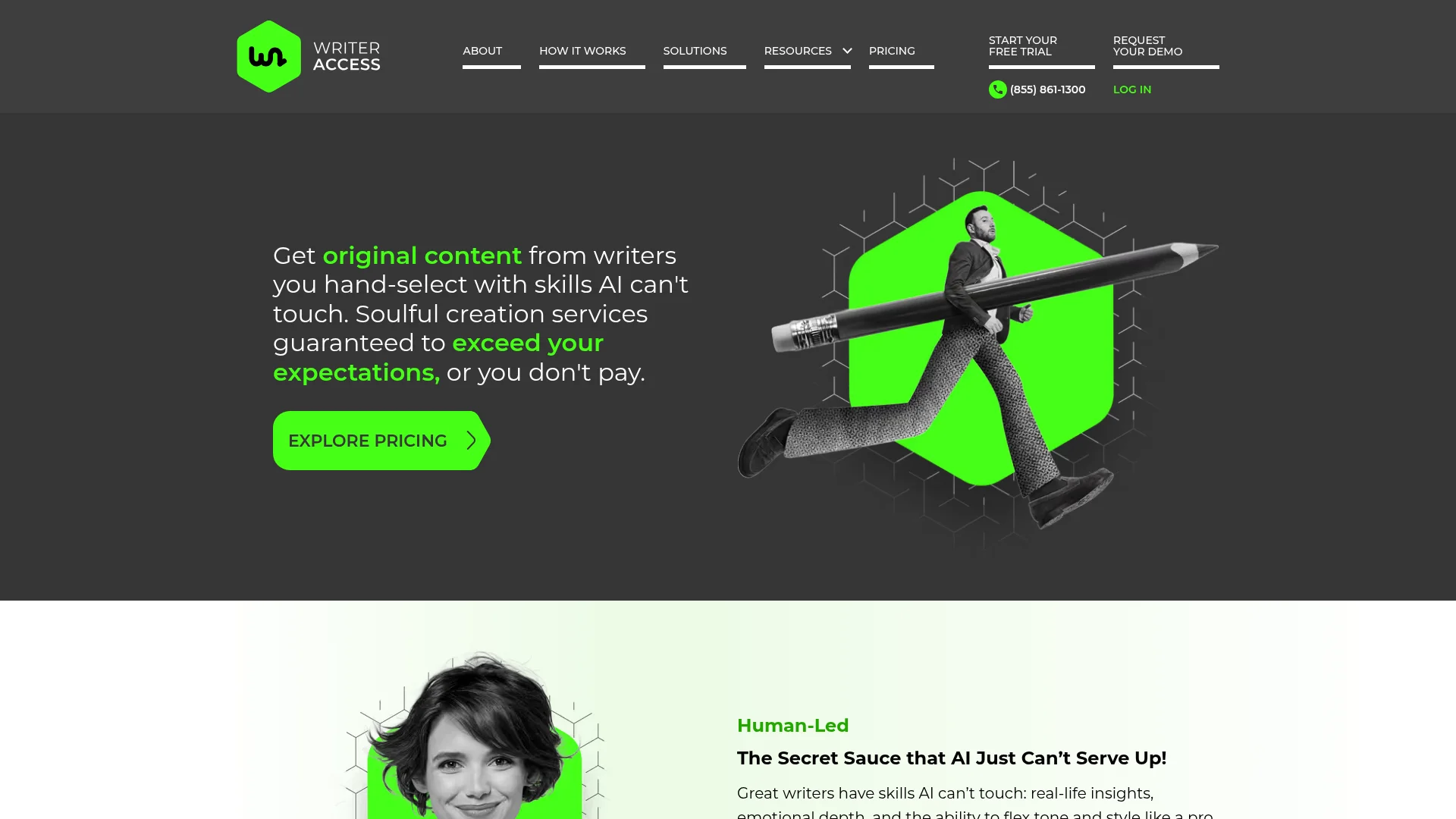 WriterAccess homepage