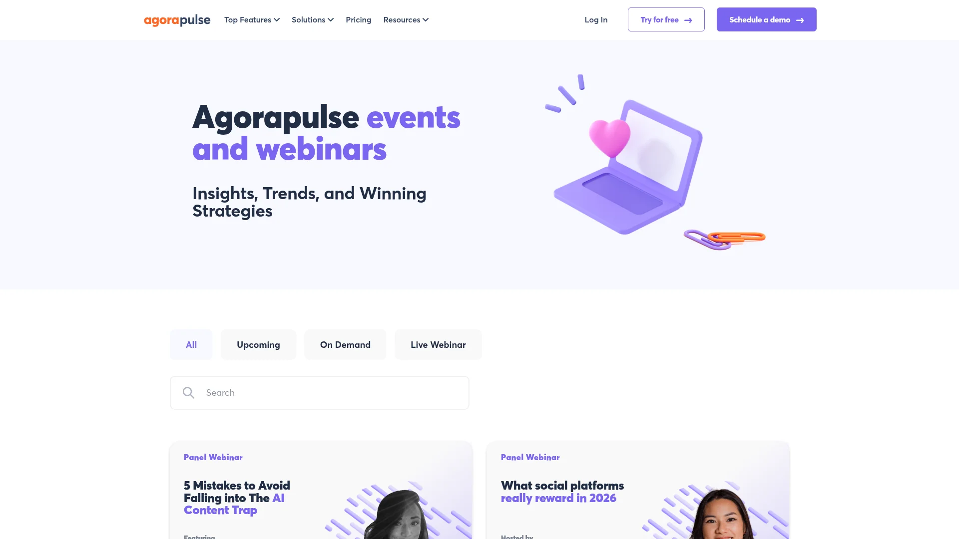Events, Webinars & Tutorials