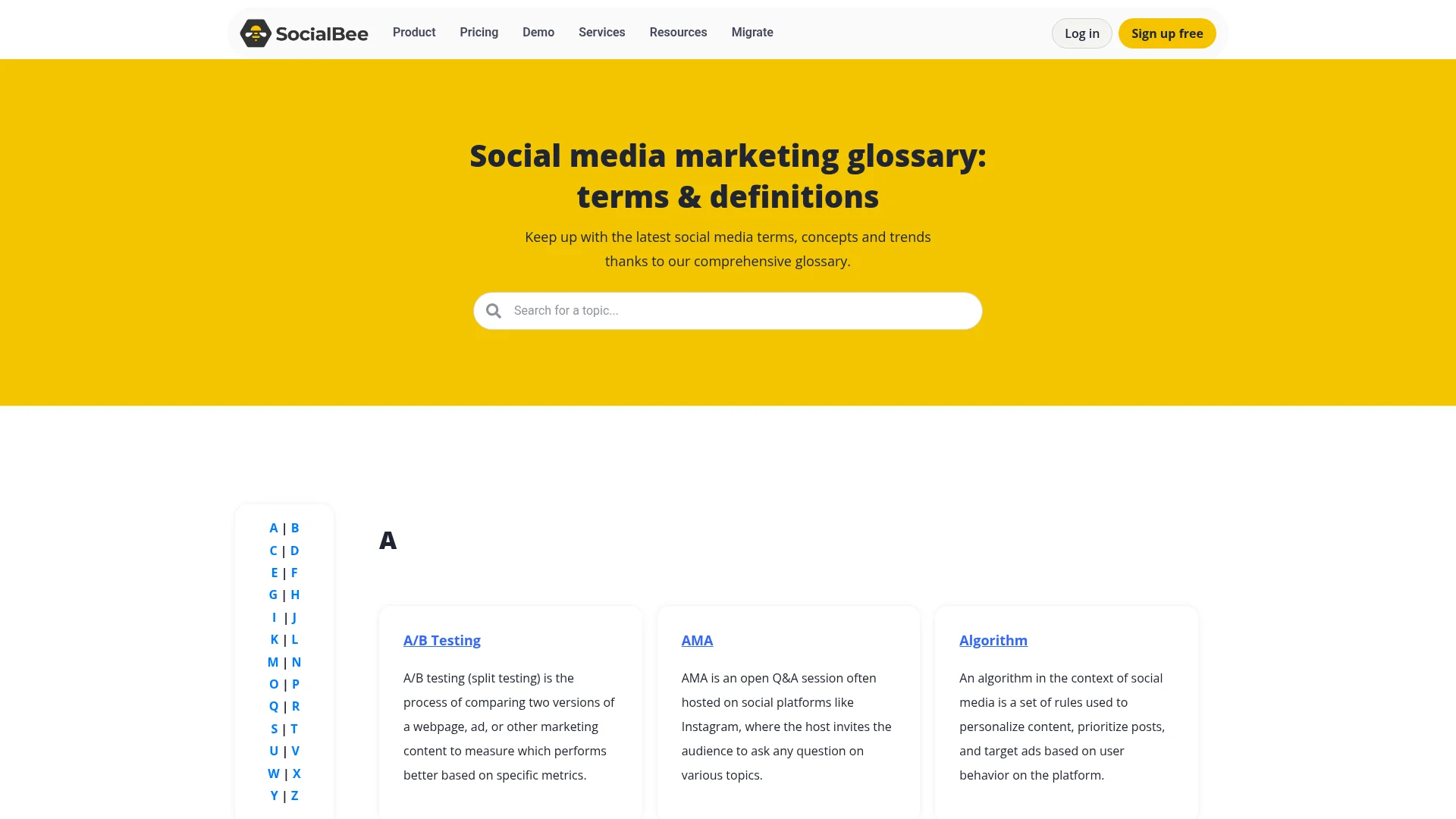 Social Media Glossary