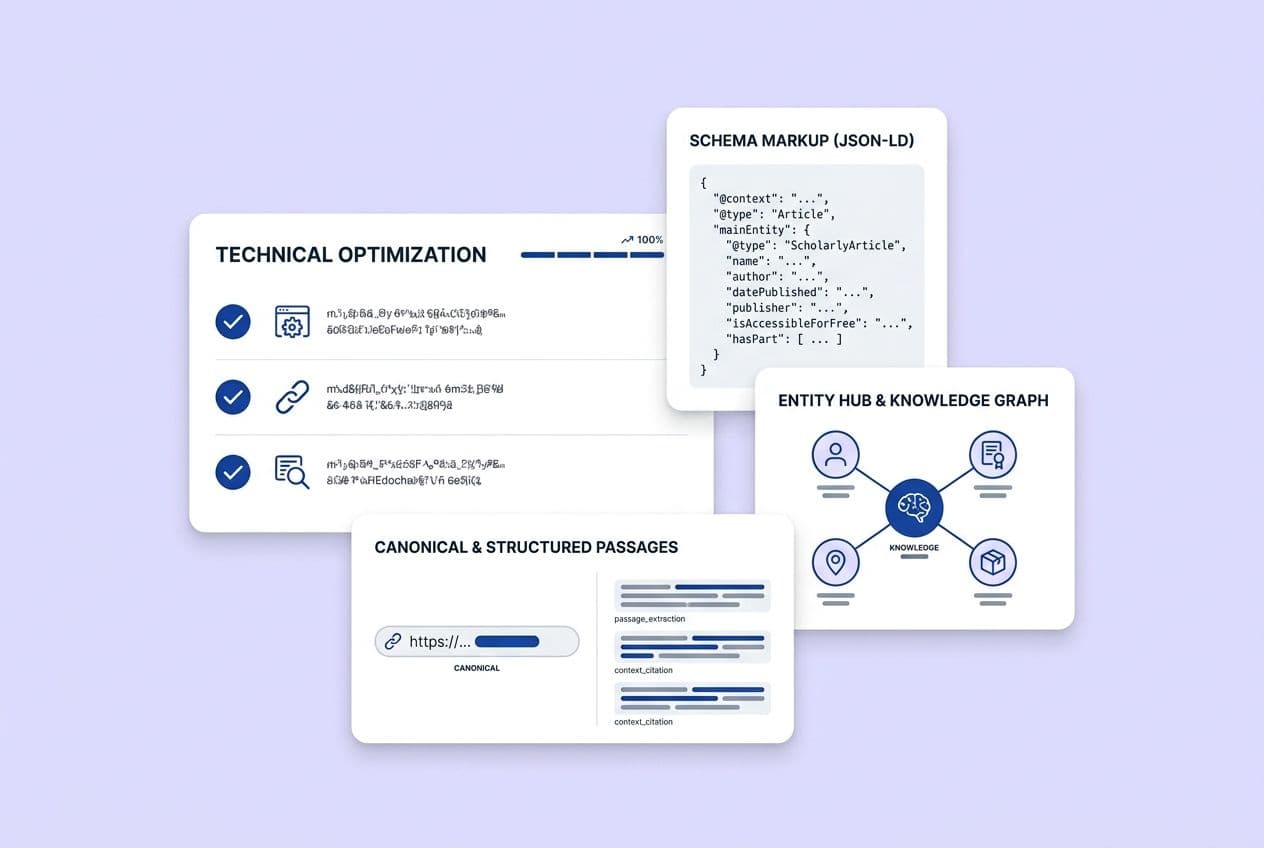 Technical SEO Checklist for LLM Retrieval: Schema, Entity Pages, and Structured Content
