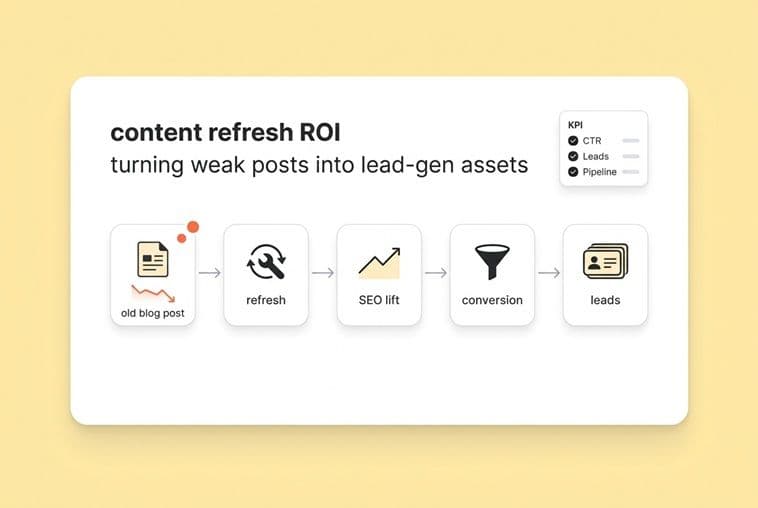The ROI of a Content Refresh: Turning Underperforming Posts into Lead-Gen Assets